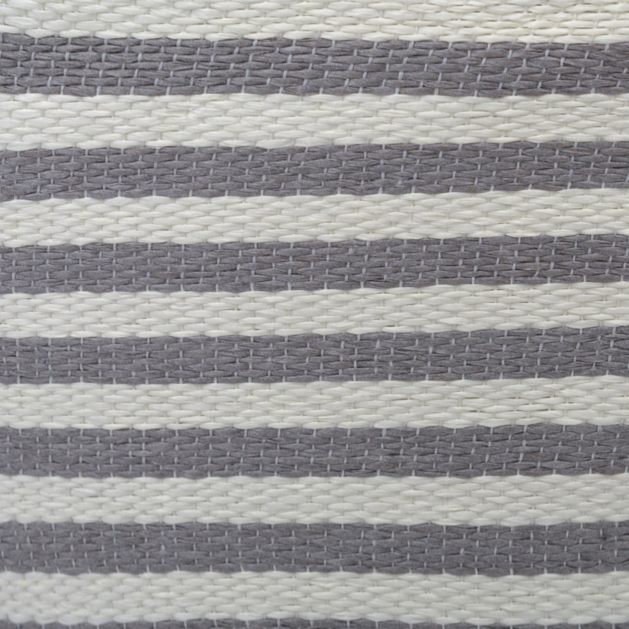 Dii Woven Paper Storage Bin, Pinstripe, Gray, Medium Rectangle
