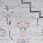 HomeRoots 533069 8 x 10 ft. Oriental Power Loom Washable Area Rug Ivory & Blue