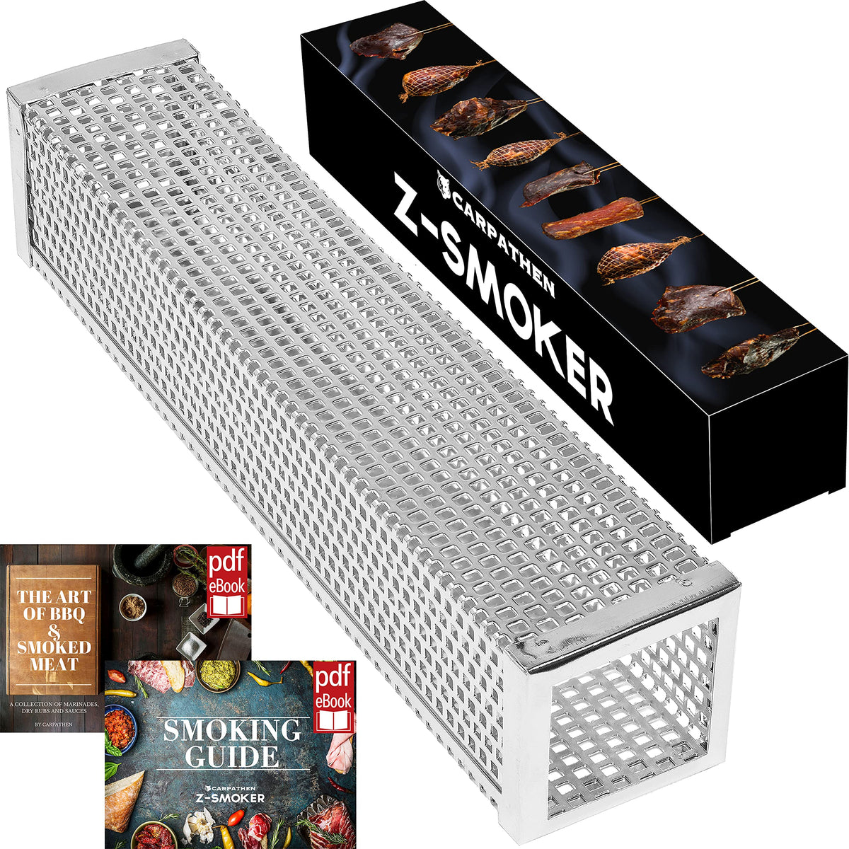 Carpathen Smoke Tube - Pellet Smoker For Gas Grill, Electric, Charcoal Grills Or Smokers - Billows 5 Hours Of Amazing Cold Smoke