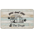 Mixding You And Me And The Dogs Camper Entrance Door Mat 17X30 Inch Doormats Decor, Dog Lover Home Rv Front Door Porch Outdoor I