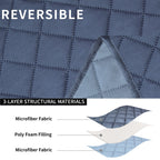 Easy-Going Recliner Sofa Cover With Console, Reversible Couch Cover For Living Room, Split Sofa Cover For Each Seat With Elastic