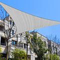Garden Expert 10 'X10 'X14 ' Sun Shade Sail Right Triangle Canopy Shade Cover For Patio Garden Outdoor Backyard, Light Grey