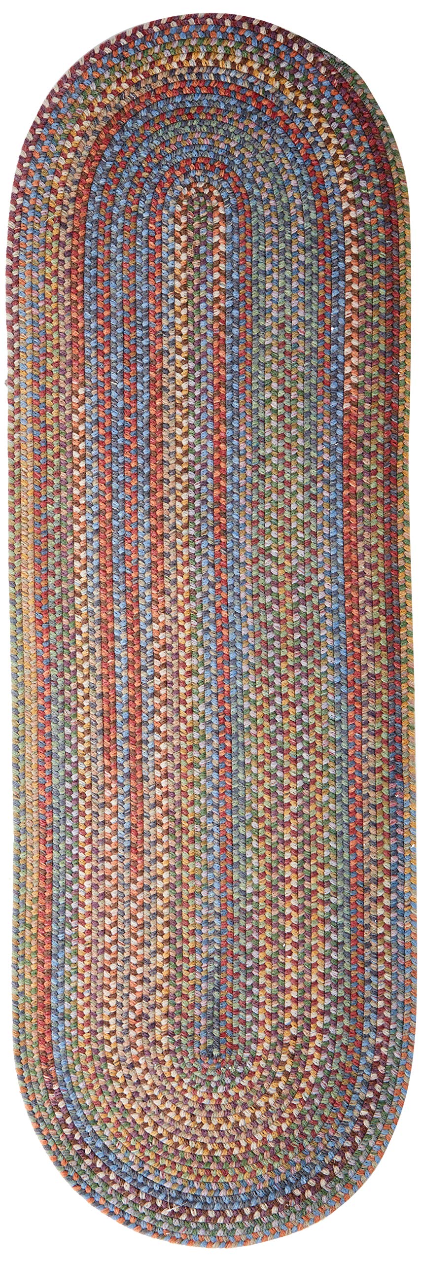 Colonial Mills Rustica Braided Rug, 2 By 12', Classic/Multicolor