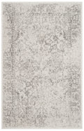 SAFAVIEH Adirondack Collection Accent Rug - 26 x 4,Ivory & Silver,Oriental Distressed Design,Non-Shedding& Easy Care,Ideal for