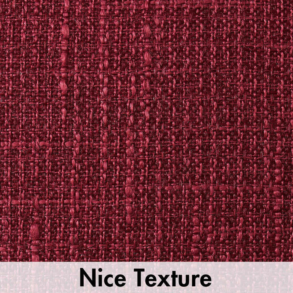 Miulee Burlap Linen Throw Pillow Covers 20X20 Inch Christmas Burgundy Red Decorative Pillow Covers Modern Farmhouse Pillowcases