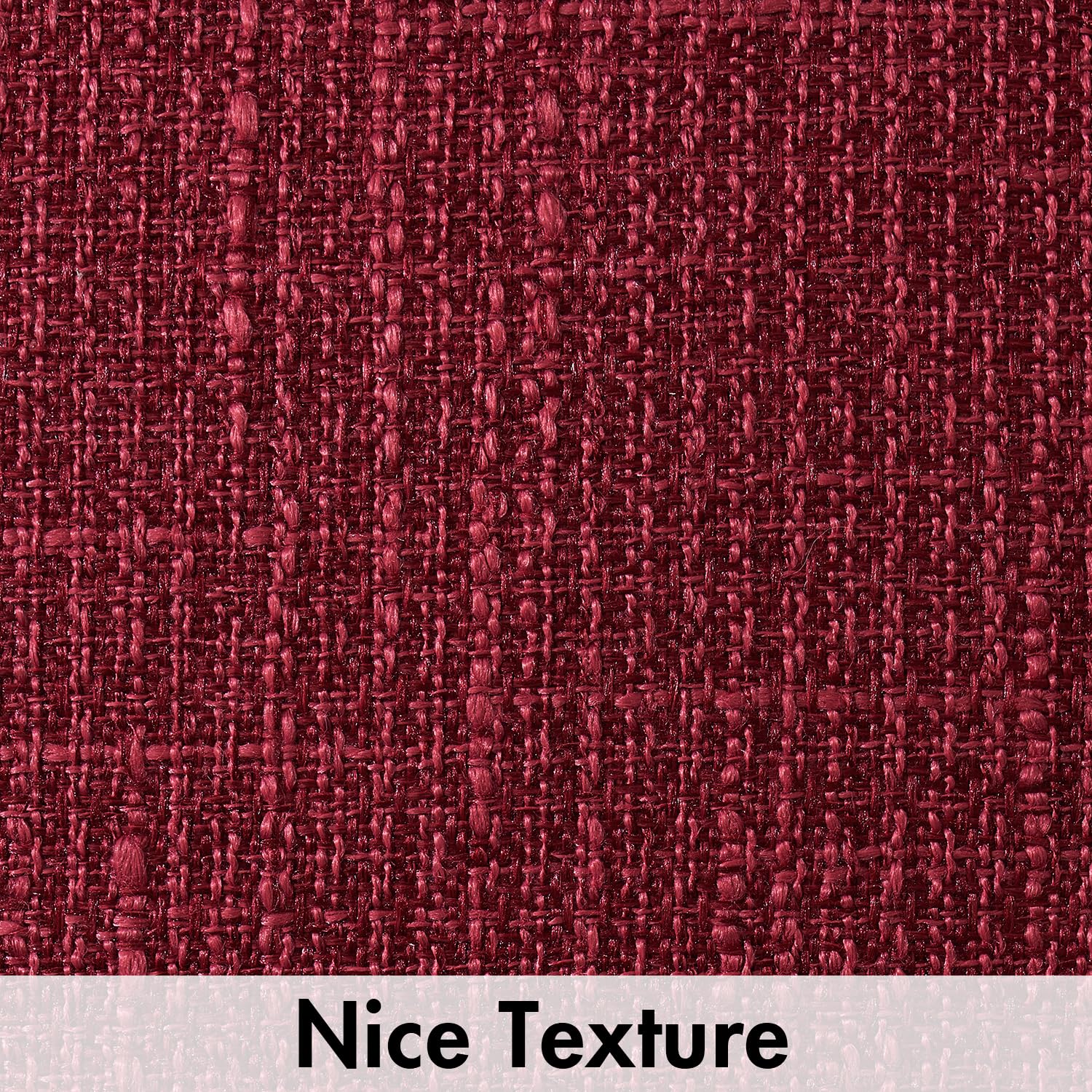 Miulee Burlap Linen Throw Pillow Covers 20X20 Inch Christmas Burgundy Red Decorative Pillow Covers Modern Farmhouse Pillowcases