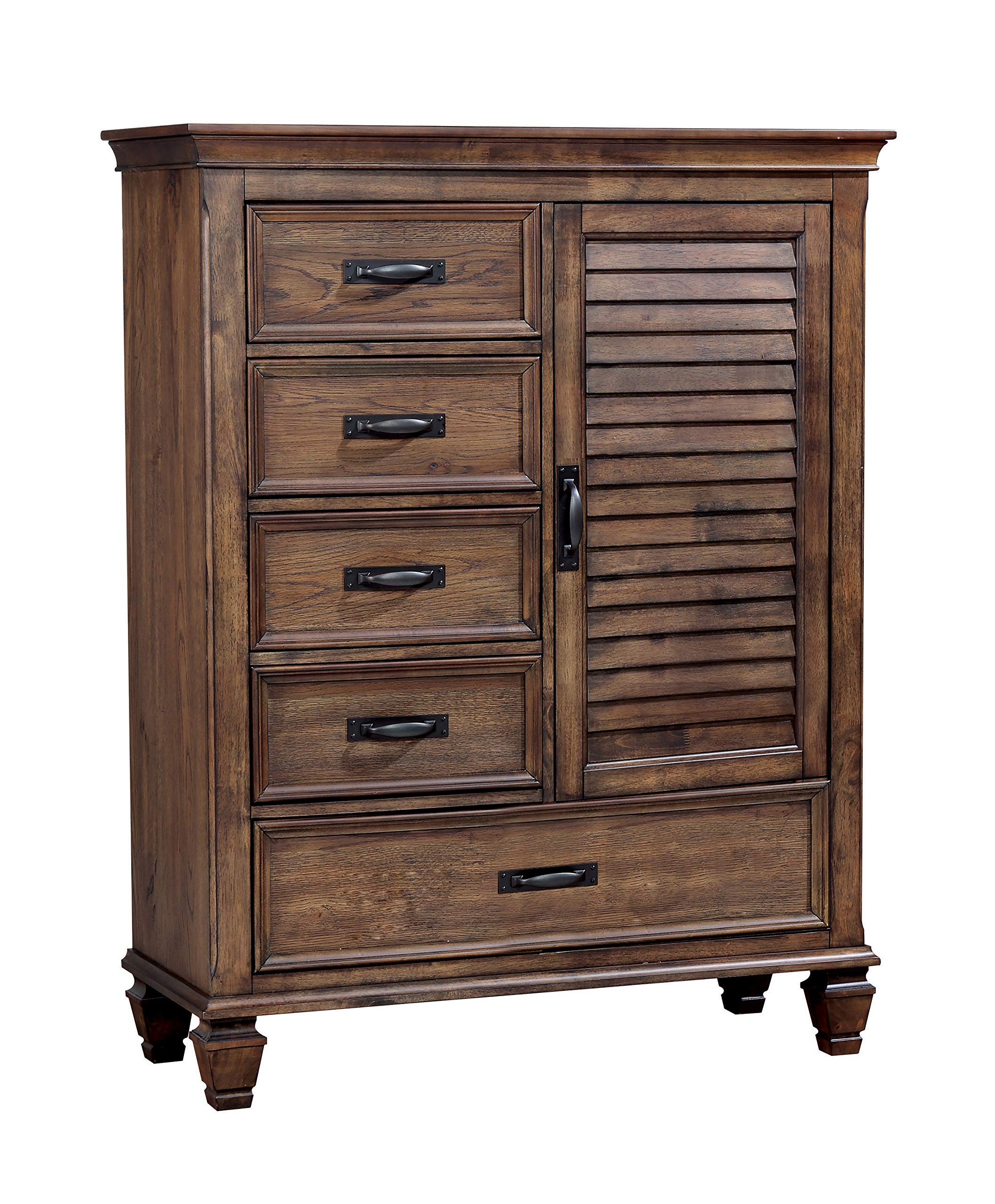 Coaster Home Furnishings Franco 5-Drawer Burnished Oak Man's Chest (200978)