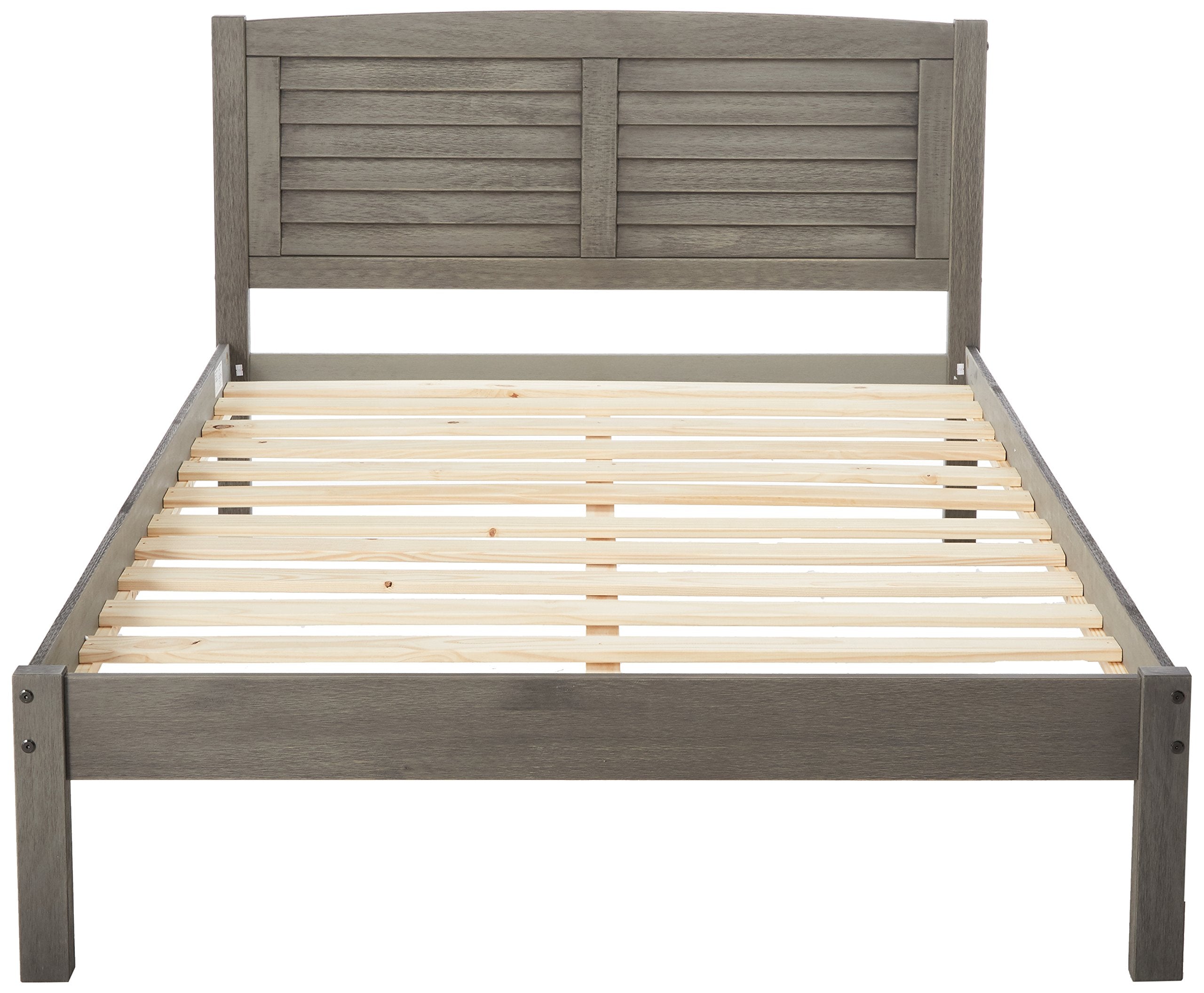 Donco Kids 212-Fag Louver Bed, Full, Antique Grey
