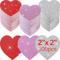 Tatuo 500 Pcs Valentine'S Day Heart Cutouts Small 2' Paper Hearts Cut Outs Heart Shaped Paper Die Cuts For Valentine'S Day Bull