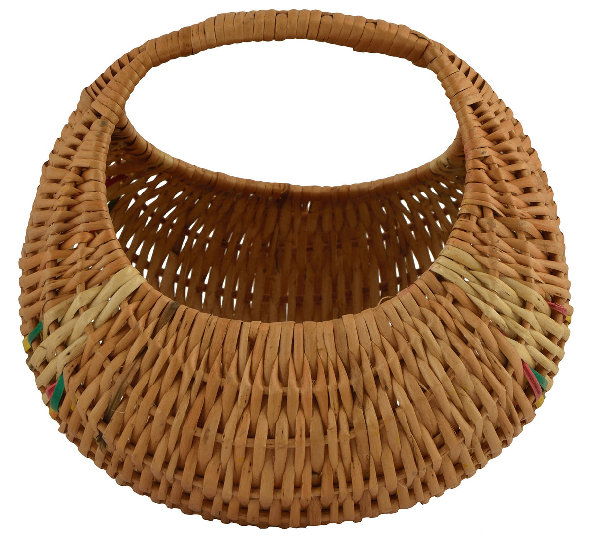 Devan Handicrafts Bamboo Storage Basket (Brown, 25.4 cm x 25.4 cm x 20.32 cm)