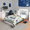 Foco Indianapolis Colts Nfl Retro Bed In A Bag Comforter Bedding 5 Piece Twin Set
