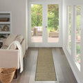 Nourison Courtyard Green 2 x 6 Area Rug - Easy Clean, Non Shedding, Bed Room, Living Room, Dining Room, Kitchen (6 Runner)