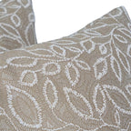 Blazing Needles Square Polyester Jacquard Throw Pillow, 17", Florian Camel