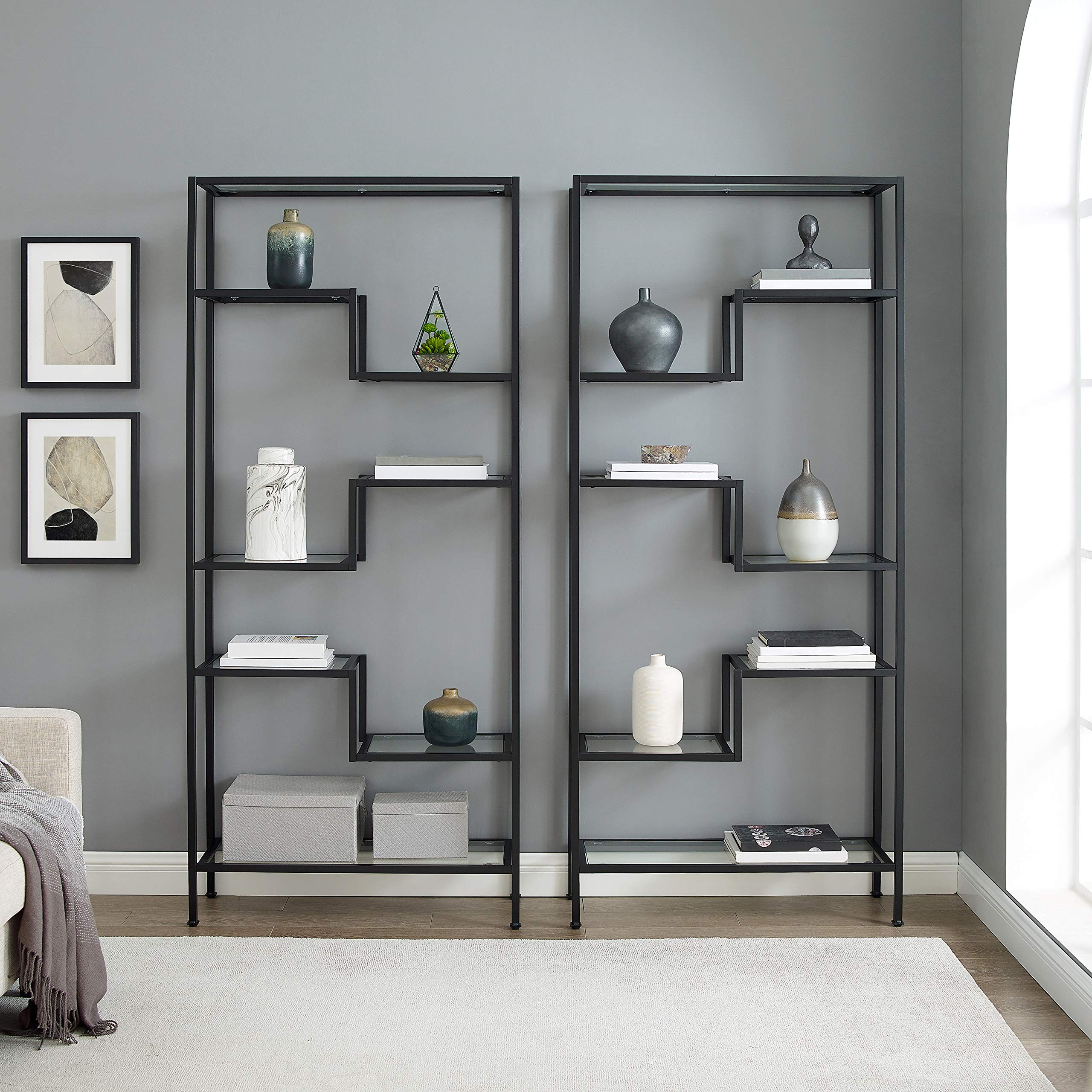 Crosley Furniture Sloane 2-Piece Bookshelf Set