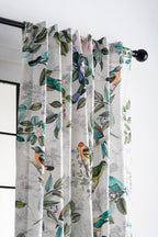 Maison D' Hermine Tailored Curtain 100% Cotton Two Panel 50''X124'' Curtains, Easy Hanging With A Rod Pocket & Loop For Living R