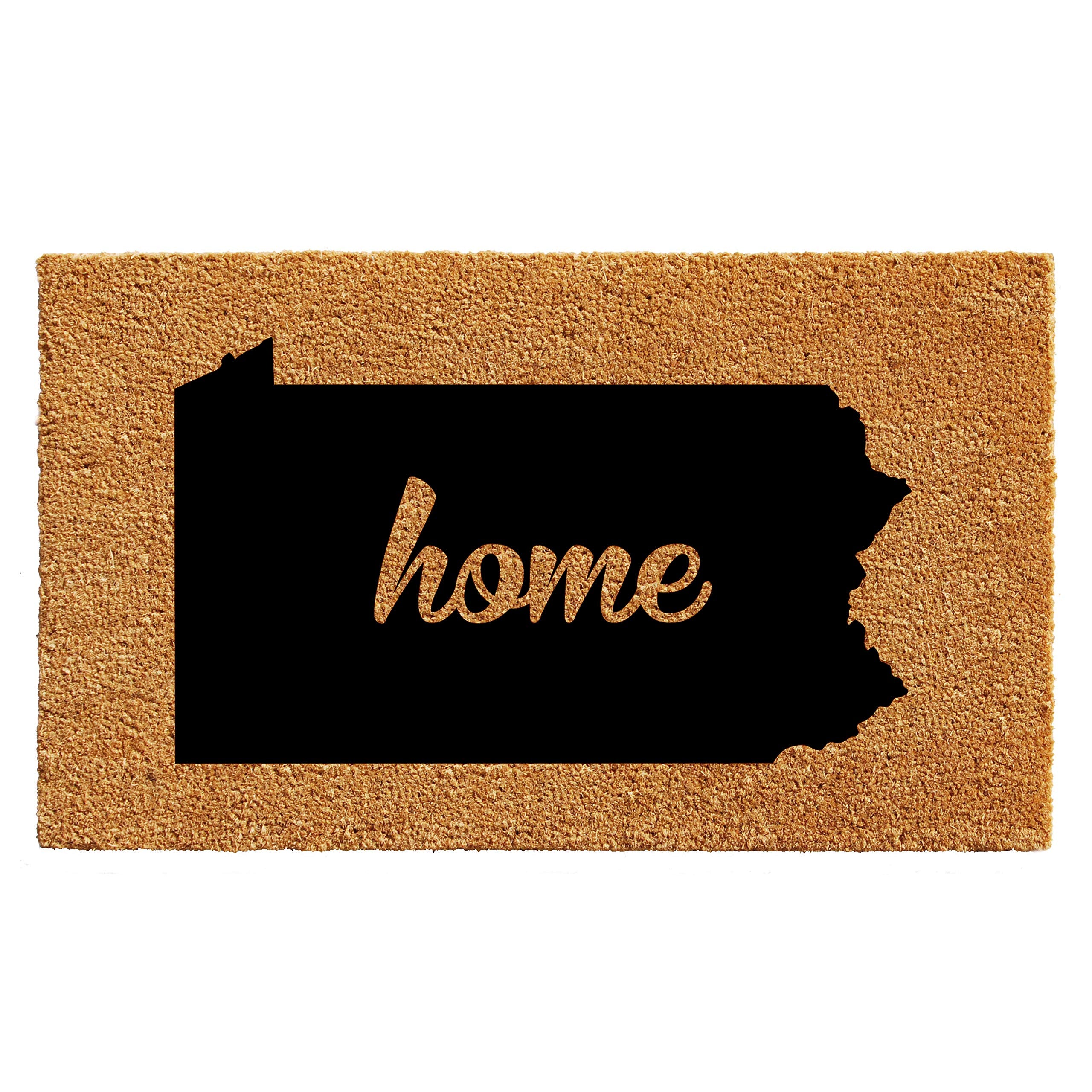 Calloway Mills 105402436 Pennsylvania Doormat, 24' X 36', Natural/Black