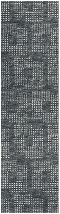 Addison Rugs Eleanor Aer31 Black 2'3" X 7'6" Indoor Outdoor Hallway Runner Rug, Easy Clean, Machine Washable, Non Shedding, Kitchen Area Carpet For Bathroom, Patio, Laundry And Bedroom Rug