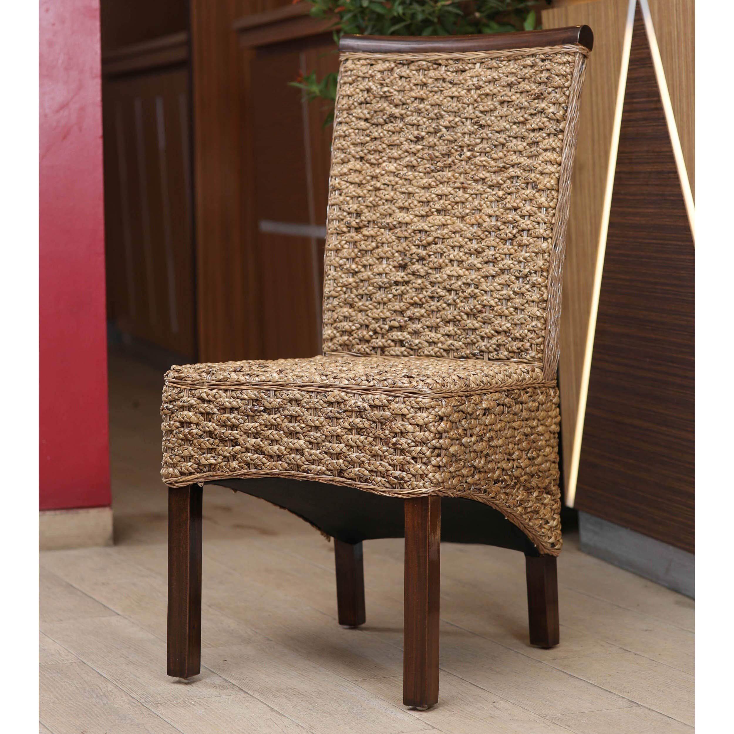 International Caravan Furniture Piece Bunga Hyacinth Dining Chair (Set Of 2)