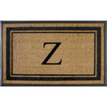 A1Hc Natural Rubber & Coir Flocked Doormat, 30X48, Monogrammed Door Mat For Front Door, Anti-Shed Treated Durable Doormat For En