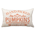Fall Pillow Covers 12x20 inch Hand Picked Pumpkin Lumbar Throw Pillow for Fall Farmhouse Decorations Fall Pillows Outdoor Decora