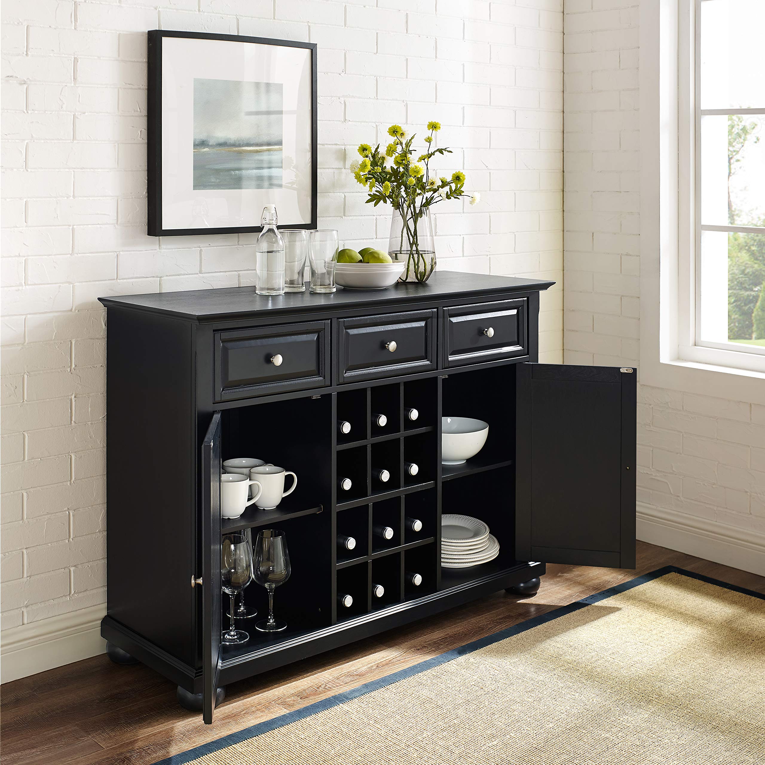 Crosley Furniture Alexandria Wine Buffet/Sideboard - Thumbnail 3