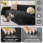 Mysky Home Black Couch Covers For Sectional Sofa, Couch Covers Couch Covers For Dogs Washable Couch Cover Blanket, Non Slip Sofa Slipcovers, Super Soft Sofa Towel For Kids, Pets, 91' X 118'