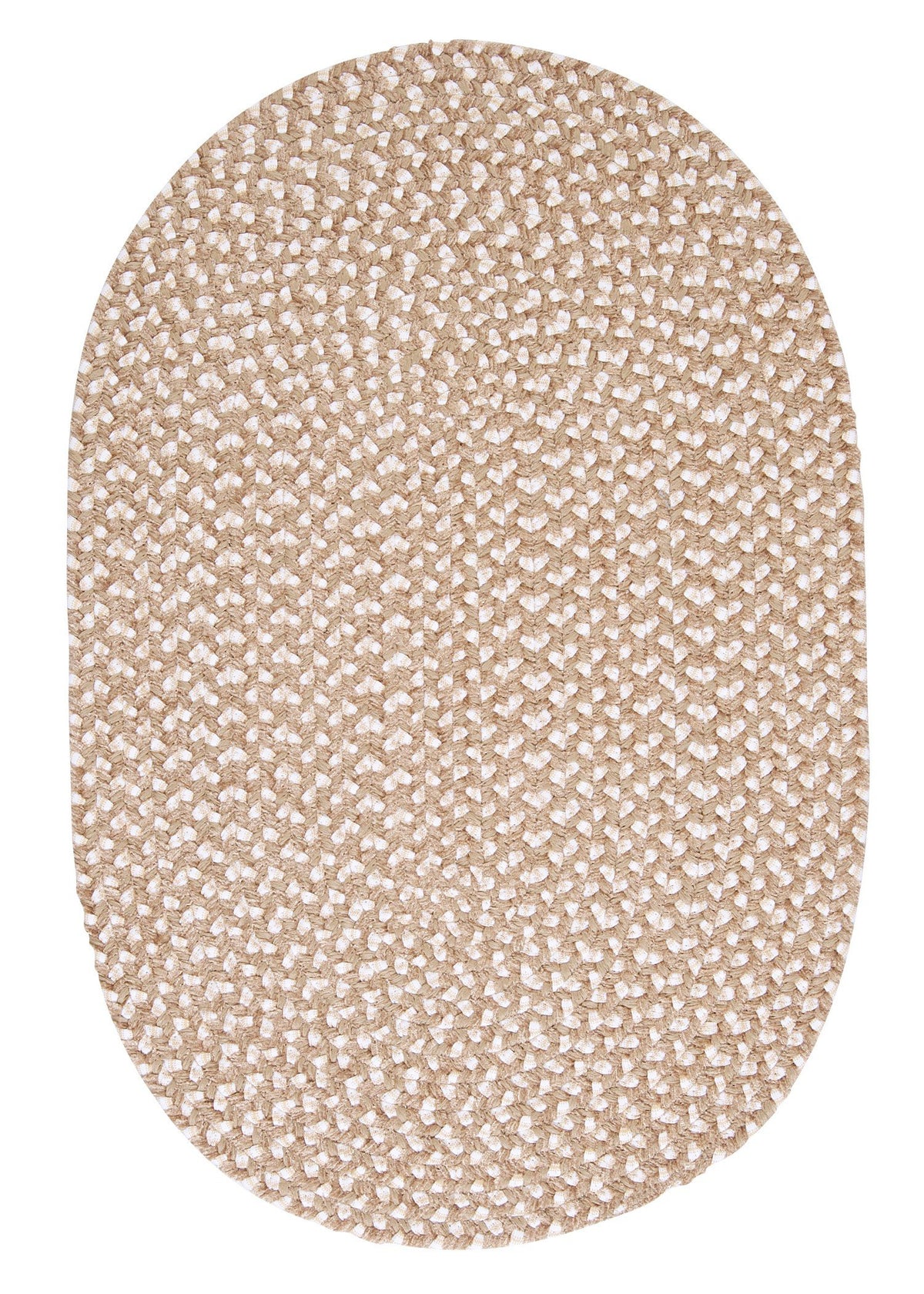 Confetti Oval Area Rug, 2 By 6-Feet, Natural