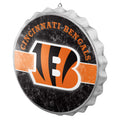 FOCO Cincinnati Bengals NFL Metal Distressed Bottlecap Sign