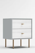 Saige Nightstand  Weathered White/Gray