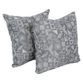 Blazing Needles Square Polyester Jacquard Throw Pillows, 17", Nina Greyst 2 Count