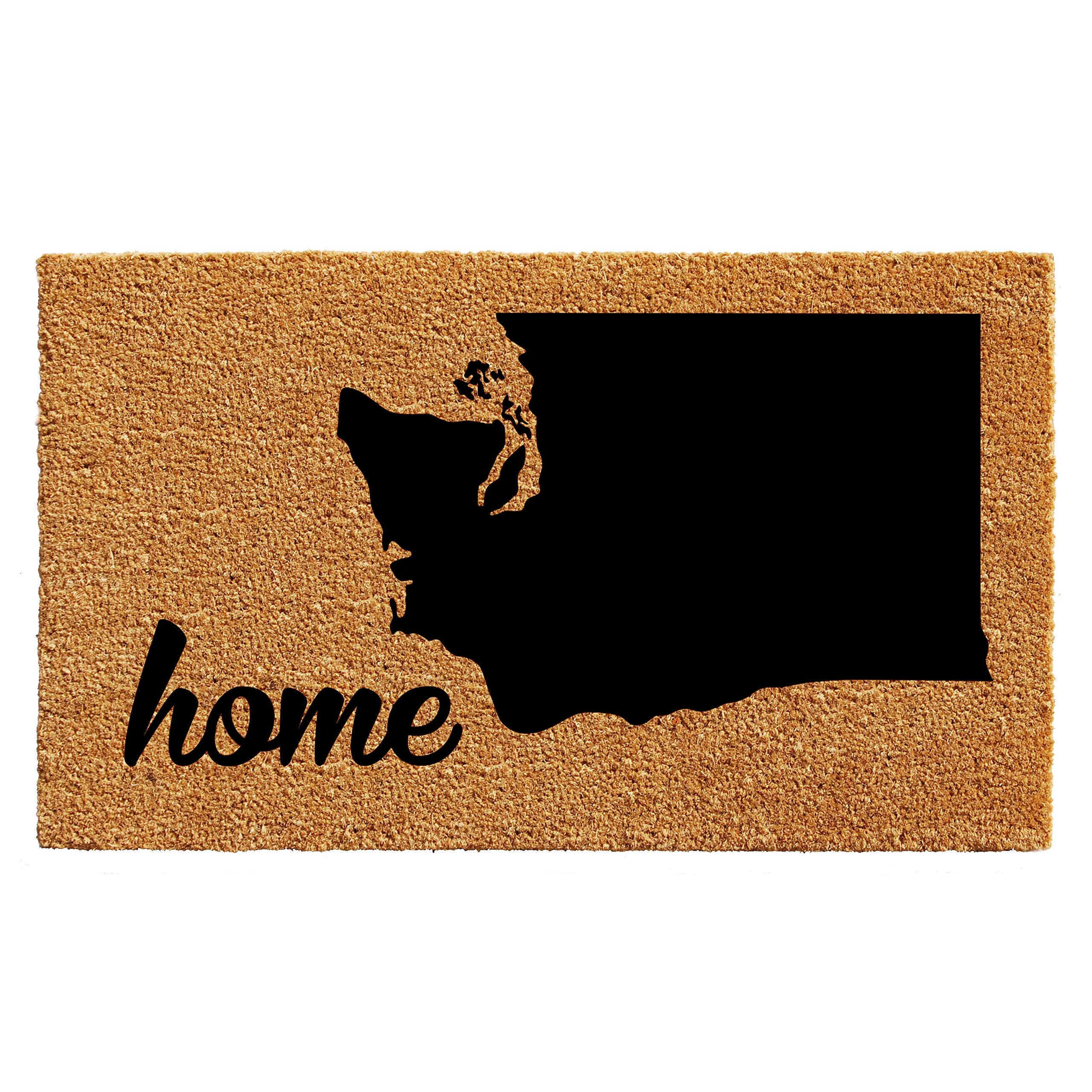 Calloway Mills 105451830 Washington Doormat, 18' X 30', Natural/Black
