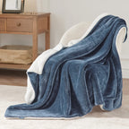 Bedsure Sherpa Fleece Throw Blanket For Couch - Thick And Warm Blanket For Winter, Soft Fuzzy Plush Throw Blanket For All Season