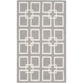 MARTHA STEWART x SAFAVIEH MSR1151C Square, Dance Wool & Silk Accent Rug, 3 x 5, Cement Gray