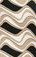 HomeRoots Decor 27-inch X 45-inch Wool Black/Beige Area Rug