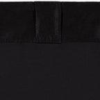 Eclipse Fresno Modern Blackout Thermal Rod Pocket Window Curtain For Bedroom (1 Panel), 52'' X 95'', Black