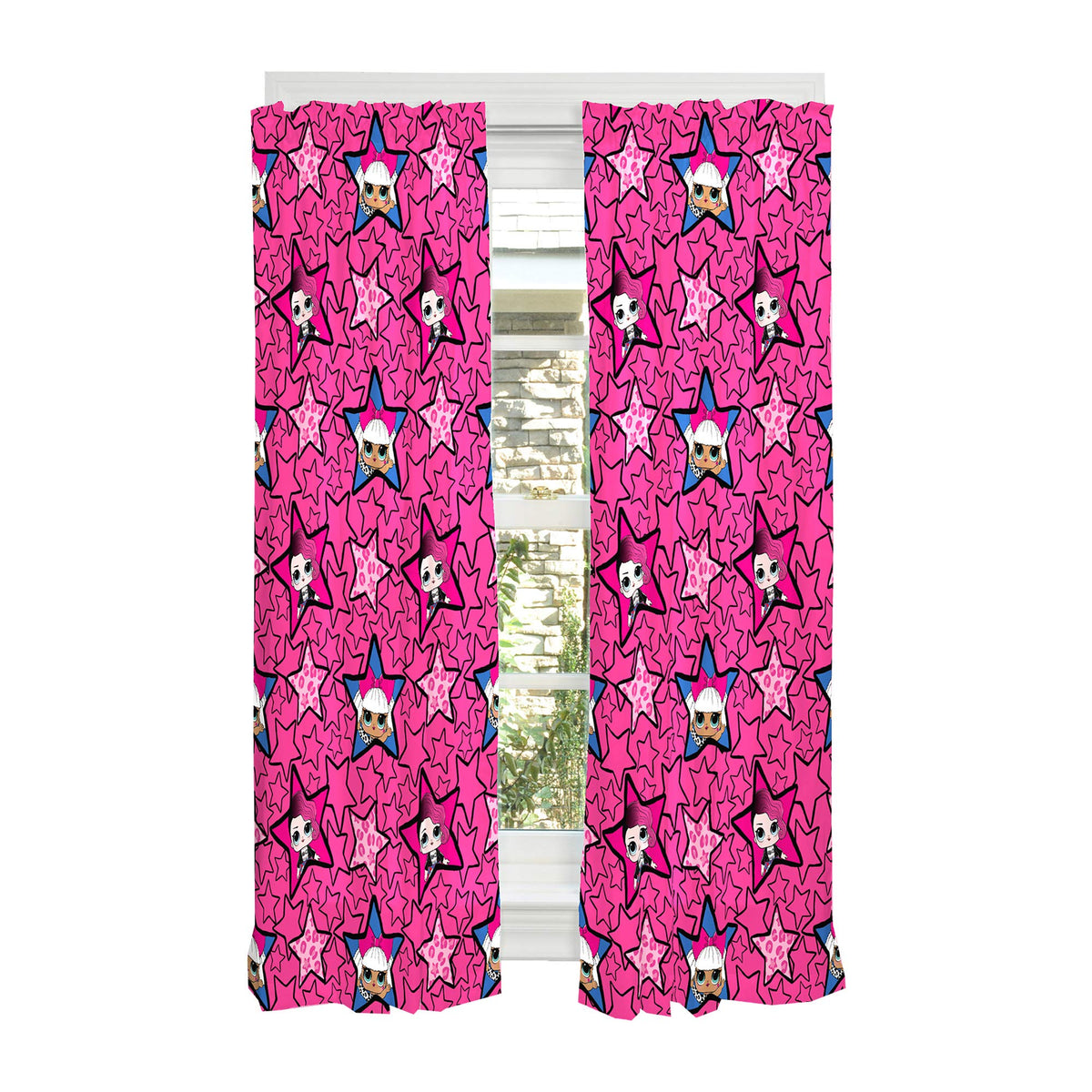 Franco Kids Window Curtain Panels Drapes Set, 82 In X 63 In, L.O.L. Surprise!