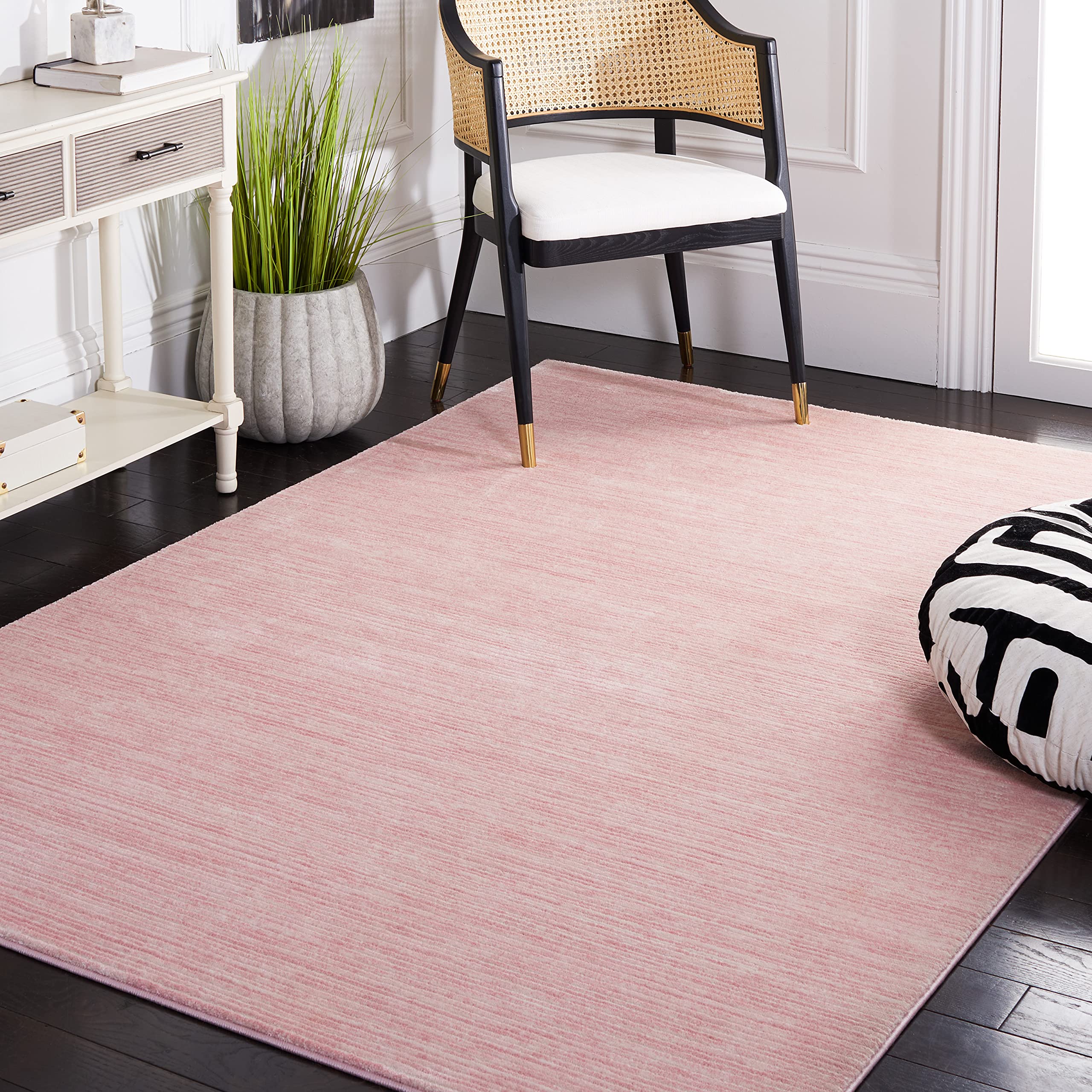 Safavieh Vision Collection 5 Square Pink VSN606U Modern Ombre Tonal Chic Non-Shedding Area Rug
