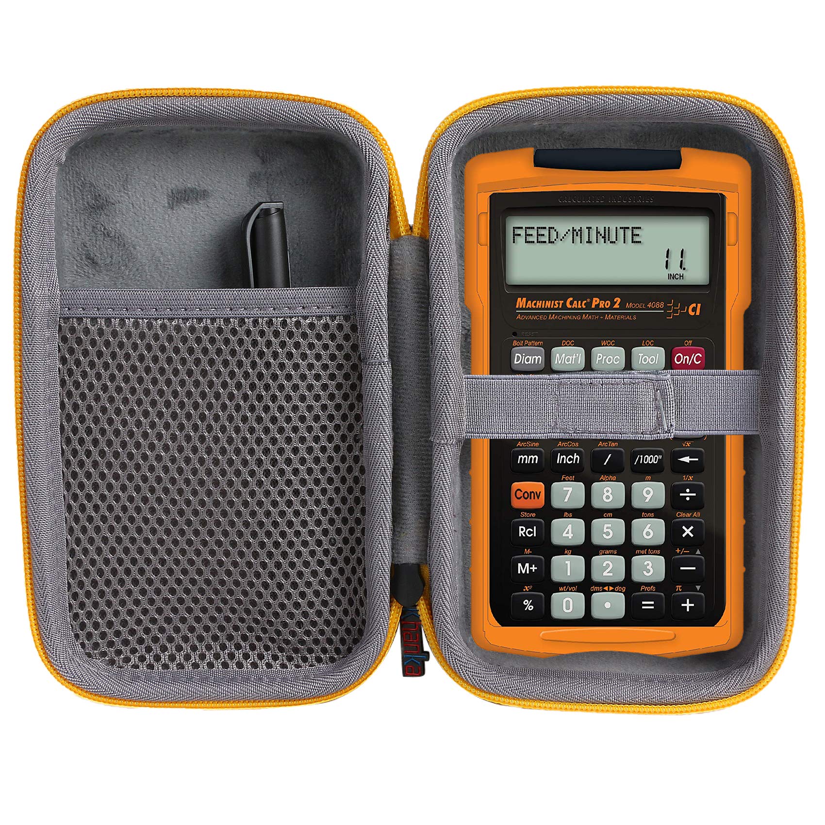 Khanka Hard Carrying Bag Replacement For Calculated Industries 4088 Machinist Calc Pro 2 Advanced Machining Calculator