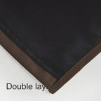 Lemomo 100% Blackout Curtains 52 X 95 Inch/Chocolate Curtains 2 Panels With Black Lining Room Darkening Thermal Insulated Bedroo
