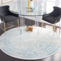 SAFAVIEH Adirondack Collection Area Rug - 10 Round, Ivory & Light Blue, Oriental Distressed Design, Non-Shedding & Easy Care, I