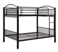 Acme Cayelynn Full Over Full Metal Bunk Bed in Black