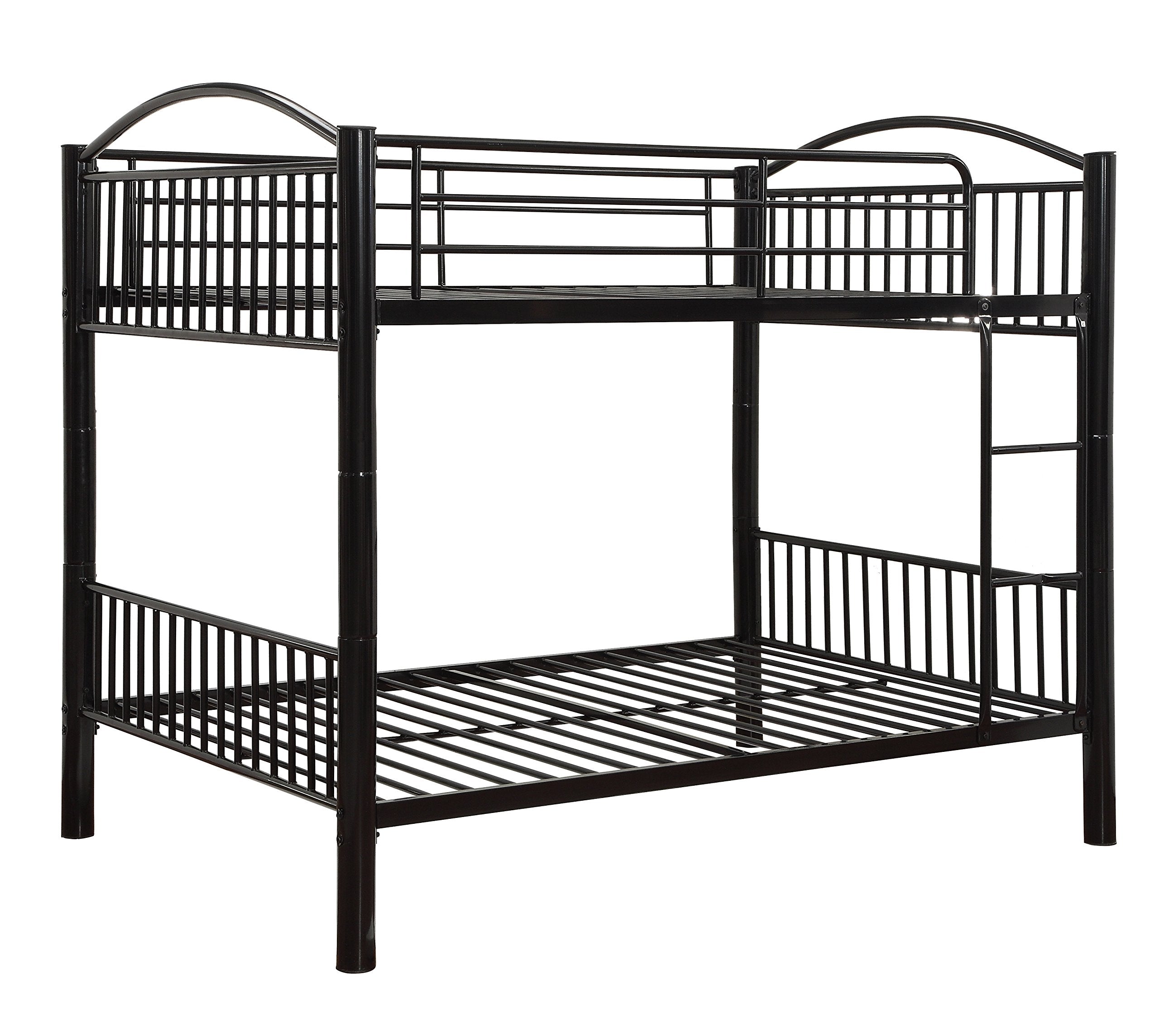 Acme Cayelynn Full Over Full Metal Bunk Bed in Black