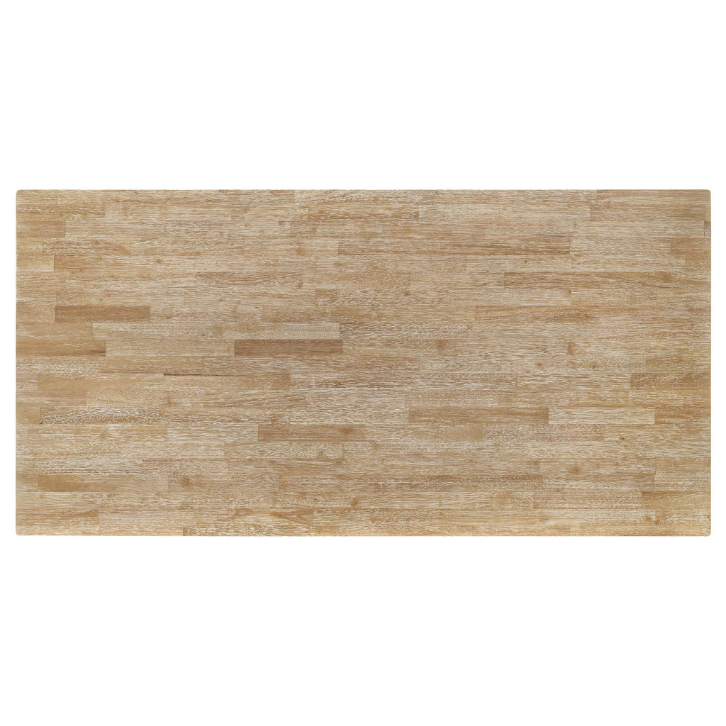 Coaster Home Furnishings Hollis Rectangular Counter Height Dining Table Brown and White