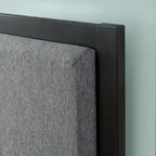 Zinus Korey Metal Platform Bed Frame With Upholstered Headboard, Wood Slat Support, No Box Spring, Easy Assembly, Full