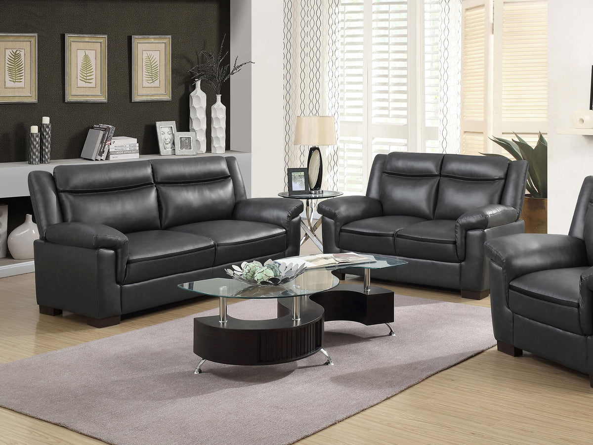 Coaster Arabella 2-Piece Sofa Set, Grey