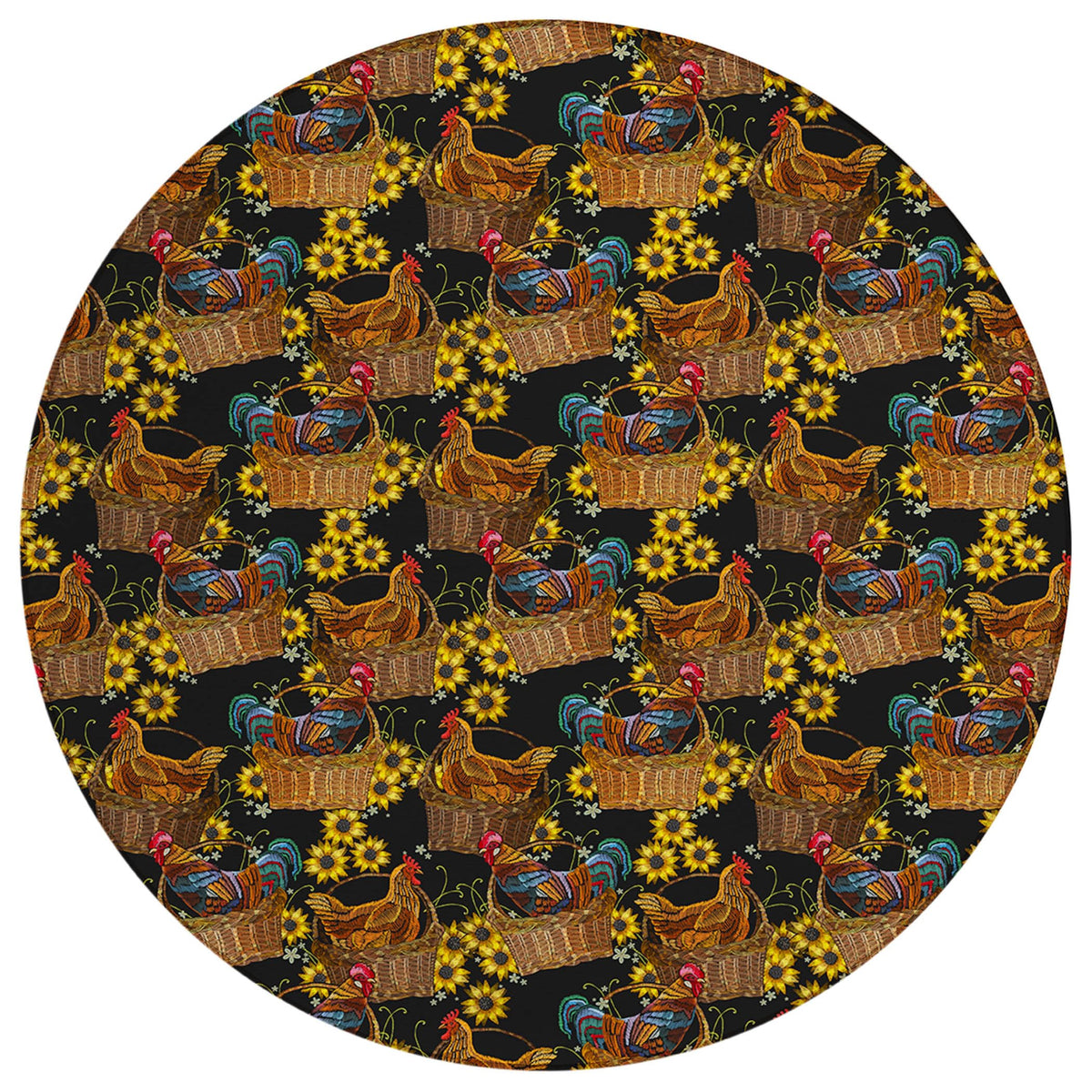 Dalyn Rugs Kendall Ke2 Black 8' X 8' Indoor Outdoor Round Rug, Easy Clean, Machine Washable, Non Shedding, Bedroom, Living Room, Dining Room, Kitchen, Patio Rug Rug