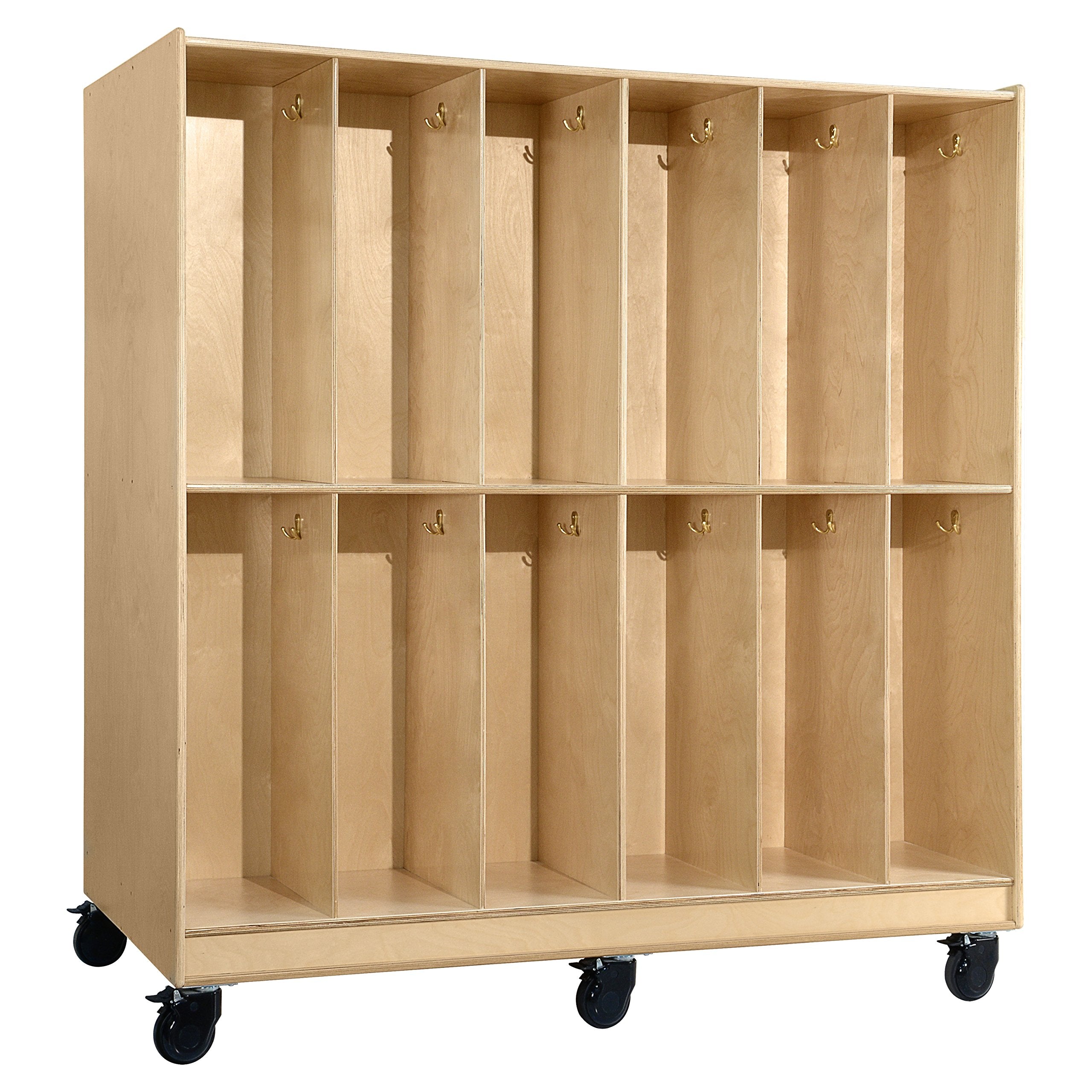 Wood Designs 991264 Mobile 24 Section Locker, Natural