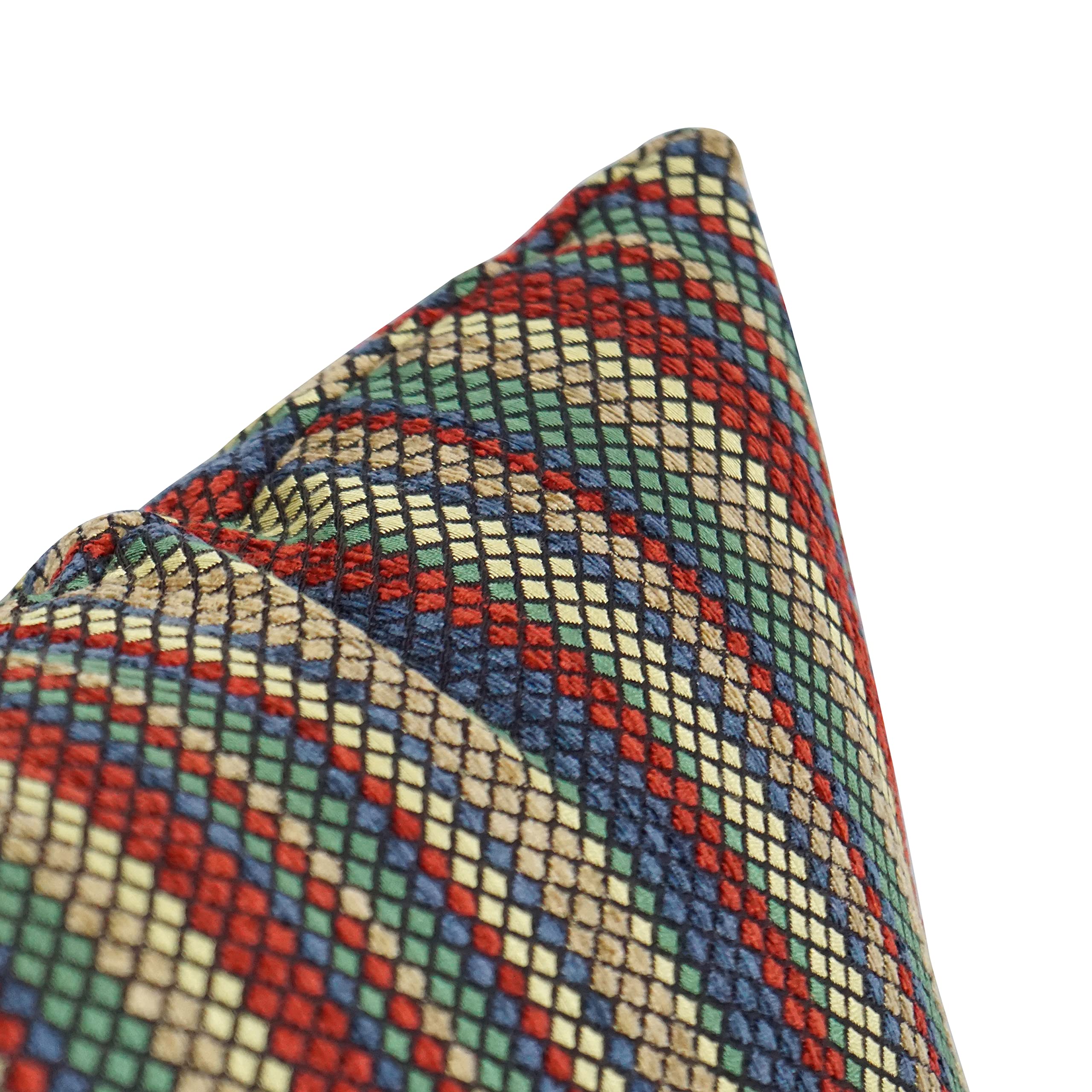 Blazing Needles Square Jacquard Throw Pillows, 17&quot;, Vasan Crayol 4 Count