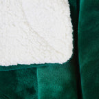 Sochow Sherpa Fleece Throw Blanket, Double-Sided Super Soft Luxurious Plush Blanket King Size 90 Inchx108 Inch, Green