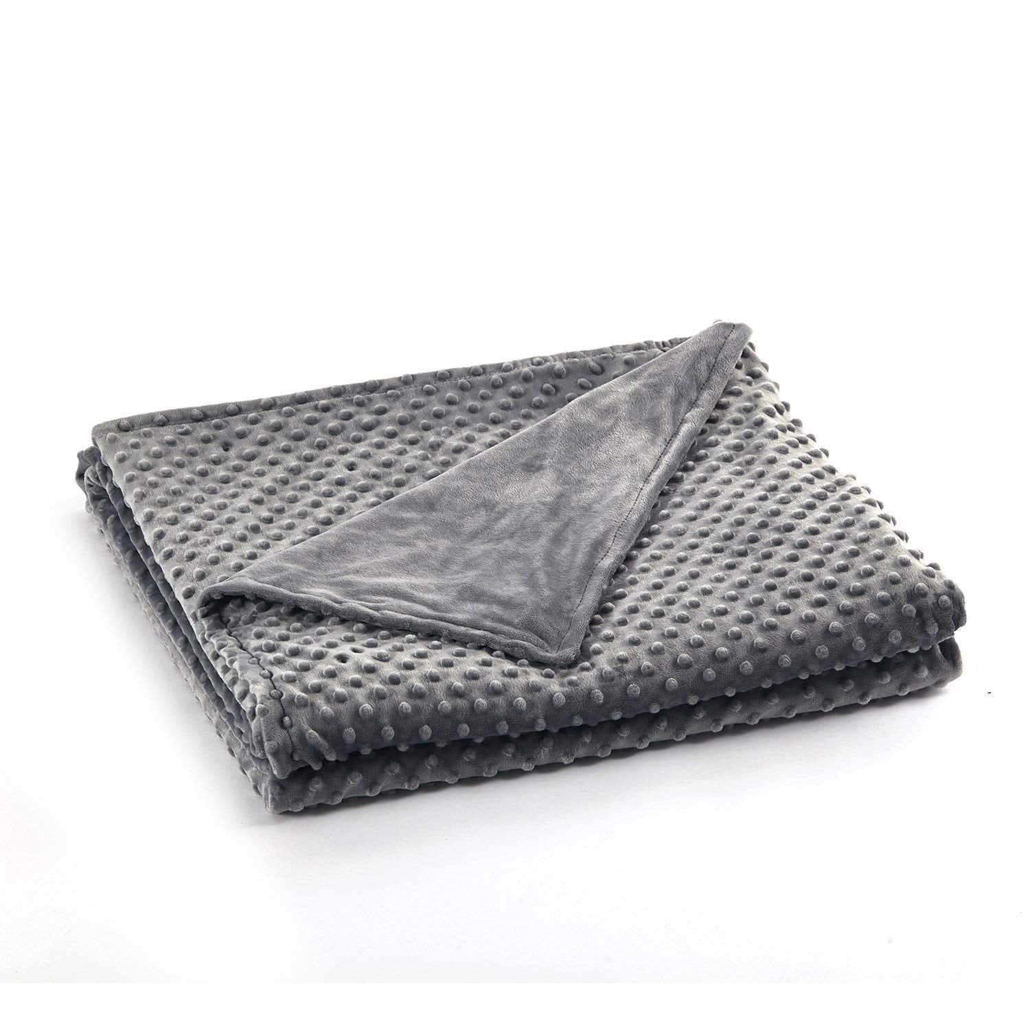 Relaxblanket '40'X60' Duvet Cover For Weighted Blanket | Premium Super Soft Minky Dot | Dark Grey
